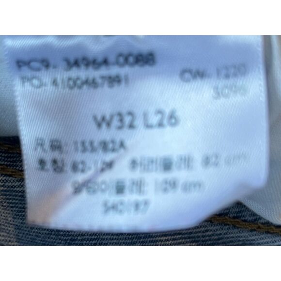 Levi's Premium Blue Wedgie Straight Denim Jeans Pants Trousers  Women's Size 32 - Picture 5 of 13